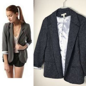 UO Silence + Noise Tweed Boyfriend Blazer
